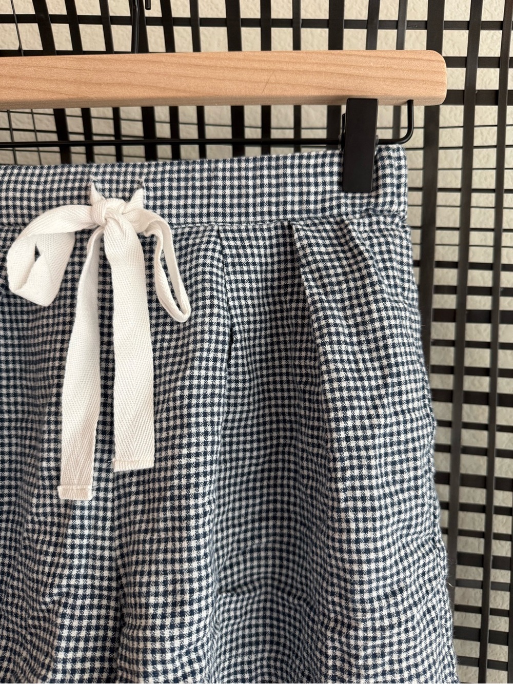 Eberjey Linen Blend Relaxed Short gingham - Picture 5 of 5